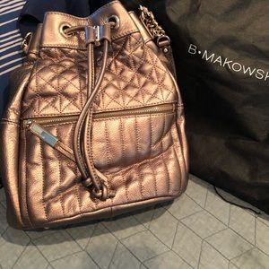 B. Makowsky quilted drawstring Hobo bag